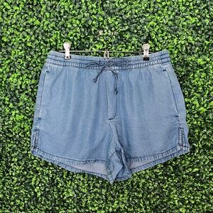 GAP Chambray Drawstring Shorts